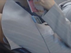 Aina käsillä lasinen dildo kanssa kuoppia