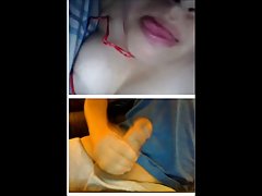 Brunette imee ja antoi naida itseäsi